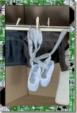 CDS-BALLET-SHOES-WHITE and SILVER