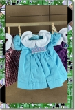 CDS-OUTFITS-LEEANN-SMOCKED DRESS LIGHT BLUE