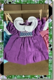 CDS-OUTFITS-LEEANN-SMOCKED DRESS PURPLE