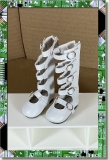 CDS-SHOES-LEEANN-BUCKLE BOOTS-WHITE