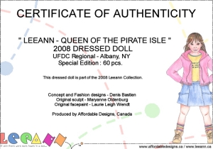 2008 - EVENT DOLLS - LEEANN - POLLY, QUEEN OF THE PIRATE ISLE ( SPECIAL EDITION )