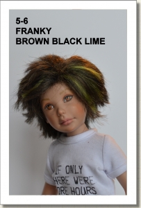 WIG - 5-6 - FRANKY - BROWN BLACK LIME