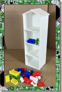 CDS-EVERYTHINGELSE-MINIATURE DOLL HOUSE SET-WHITE