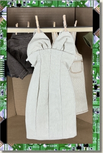 CDS-OUTFITS-PUZZLES-LINEN SUMMER DRESS-TAN