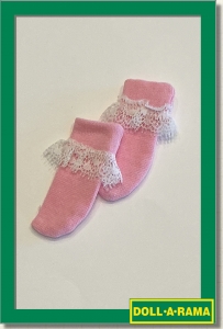 OUTFITS - LEEANN - SOCKS - FRILLY PINK