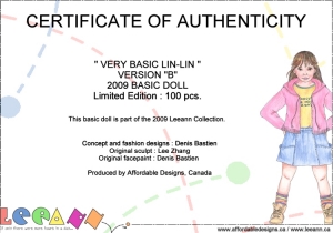 2009 - BASIC DOLLS - LINLIN - VERSION B