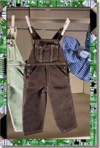 CDS-OUTFITS-LEEANN-OVERALLS BROWN