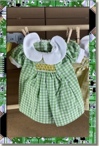 CDS-OUTFITS-LEEANN-SMOCKED DRESS GREEN