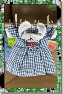 CDS-OUTFITS-LEEANN-SMOCKED DRESS NAVY BLUE