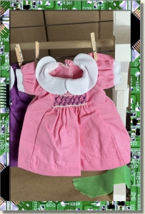 CDS-OUTFITS-LEEANN-SMOCKED DRESS PINK