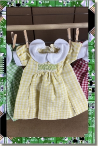CDS-OUTFITS-LEEANN-SMOCKED DRESS YELLOW