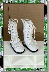 CDS-SHOES-LEEANN-LACE BOOTS-WHITE