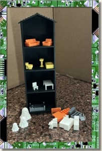 CDS-EVERYTHINGELSE-MINIATURE DOLL HOUSE SET-SPOOKY