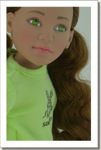 2016 - BASIC DOLLS - LOULOU - BROWN HAIR - GREEN EYES